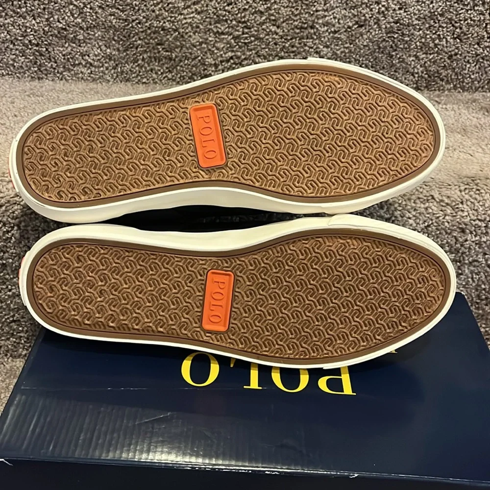 Polo Ralph Lauren Ian Boat Deck Shoes Sneakers new black Men’s Size 11.5
